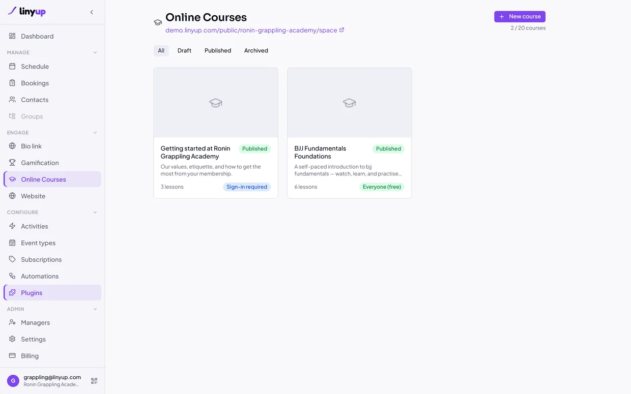 Sell online courses